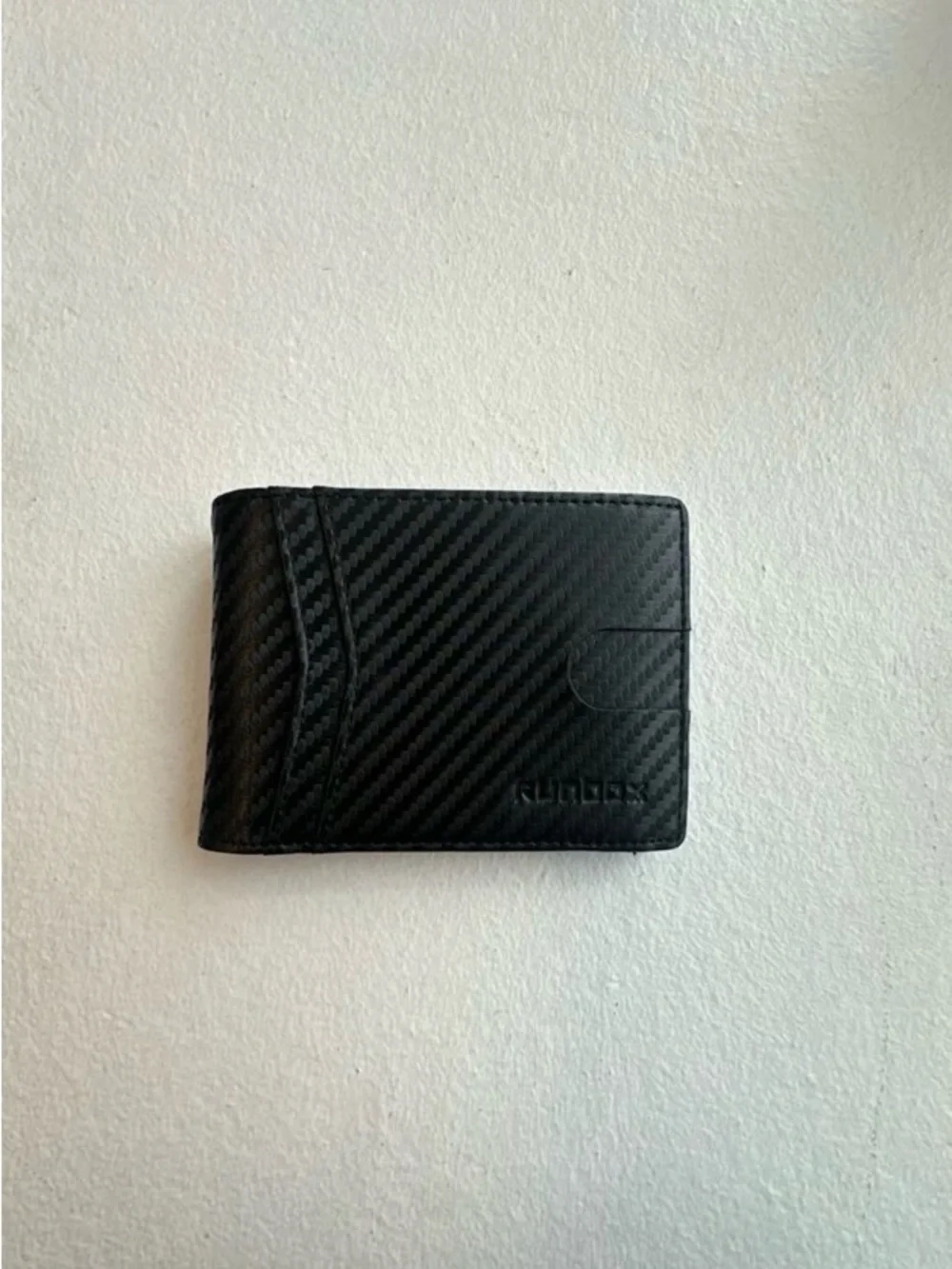 Black Carbon-Texture wallet Card & Key Holder